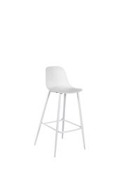 [OM/455/BI] 2x Sgabello in Polipropilene 47.5cm x 47cm H. 91.5cm