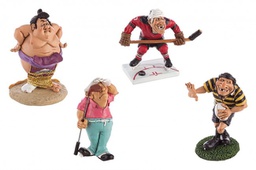 [B0183174] 4x Statuetta Caricatura Sport Ass4