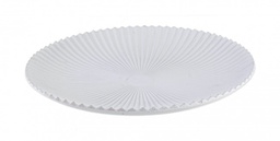 [B0929184] 6x Piatto Decor Evan To Bianco D40