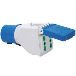 [2004218] Adattatore spina blu doppia FME 16A IP44