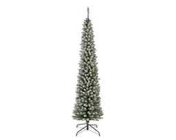 [20035863] Albelo di Natale Pencil pine Innevato H 240 x ø 70 cm