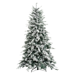 [DFL8076426] Albero Di Natale Innevato 'Alaska' H.240 Cm - Base 154 Cm / 2436 Rami