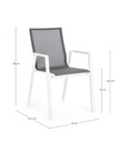 4x Sedia C-Br Krion Bianco Jx11