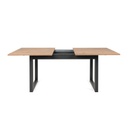(2c) Tavolo moderno salotto cucina allungabile quercia cm 160-200 x 90(DENVER50) EFFEZ