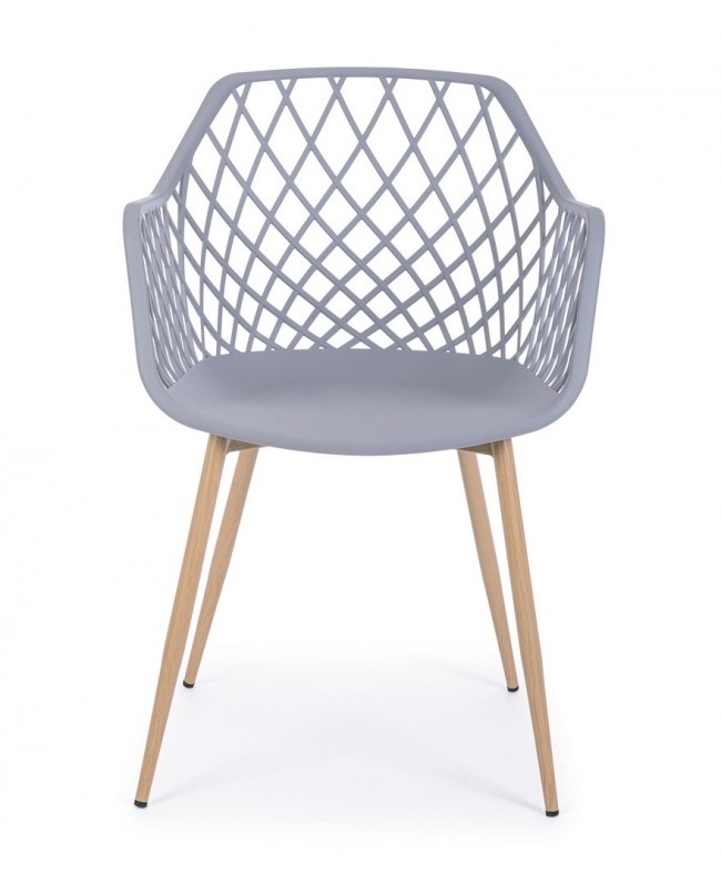 4x Sedia Optik Grigio  