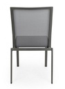 4x Sedia antracite in alluminio stile design