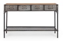 Consolle Store 4 cassetti 1 ripiano in stile industriale