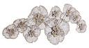 Decorazione floreale da parete ferro Aurum cm 115 x 54
