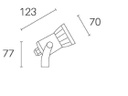 Faretto 6W Led 4000K  linea gun  grafite