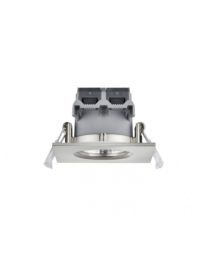 Faretto da Incasso Quadrato Zagros Nichel Led 5W IP65 8x8 cm Trio Lighting