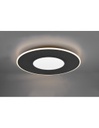 Grande Plafoniera Moderna Verus Nero Led Dimmer 70w Trio Lighting