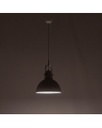 Lampada a sospensione Kande in acciaio bianco STS