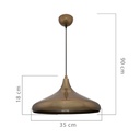 Lampada a sospensione Navada ASZ1345 metallo bronzo