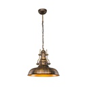 Lampada a sospensione Tarus stile industriale oro antichizzato MDL4468 EFFEZ