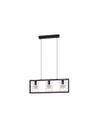 Lampadario Cucina Industriale 4 Luci Ladder Nero Trio Lighting