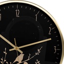 Orologio alluminio ramo nero tondo cm ø31
