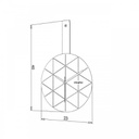 Orologio da parete design moderno cm 23x40 h