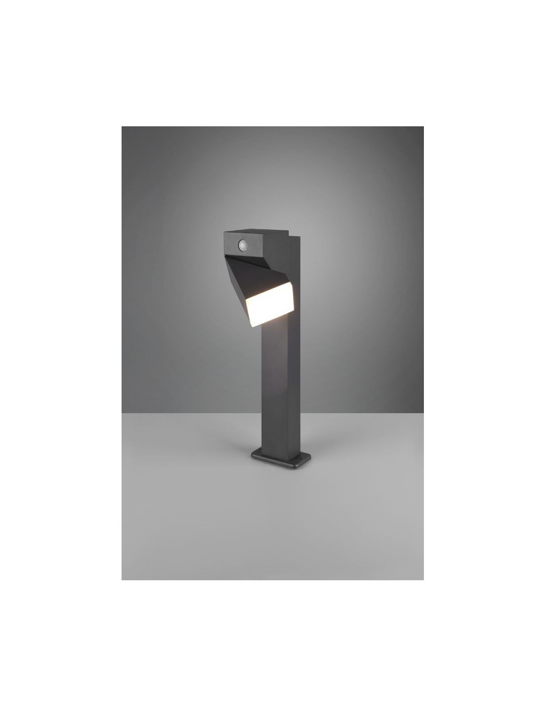 Paletto Giardino Led Orientabile Avon Antracite IP54 Sensore Movimento Trio Lighting