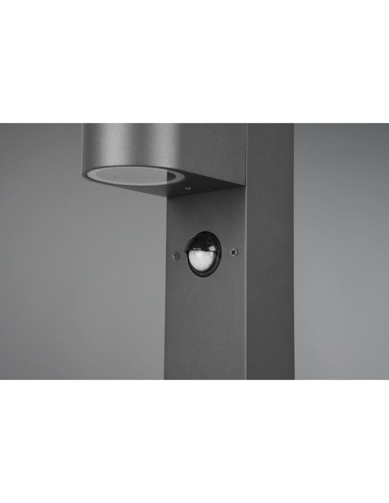 Palo Alto Giardino 1xGU10 Roya Antracite IP44 Sensore Movimento Trio Lighting