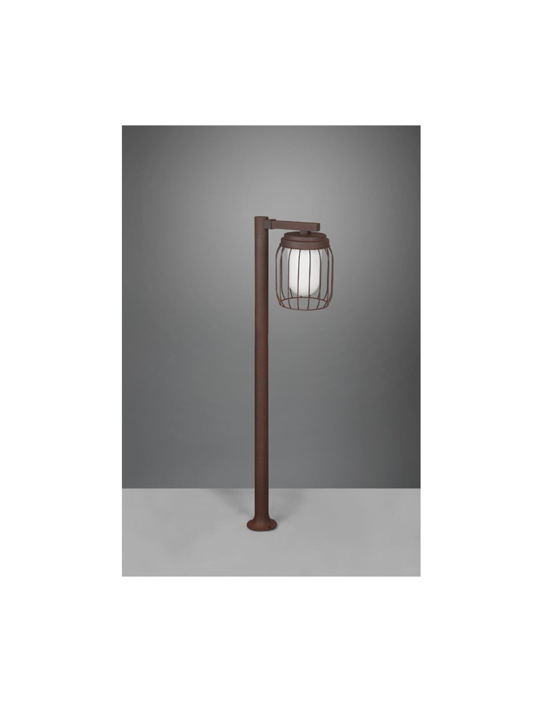 Palo Da Esterno Tuela Diffusore Gabbia Ruggine IP44 Trio Lighting