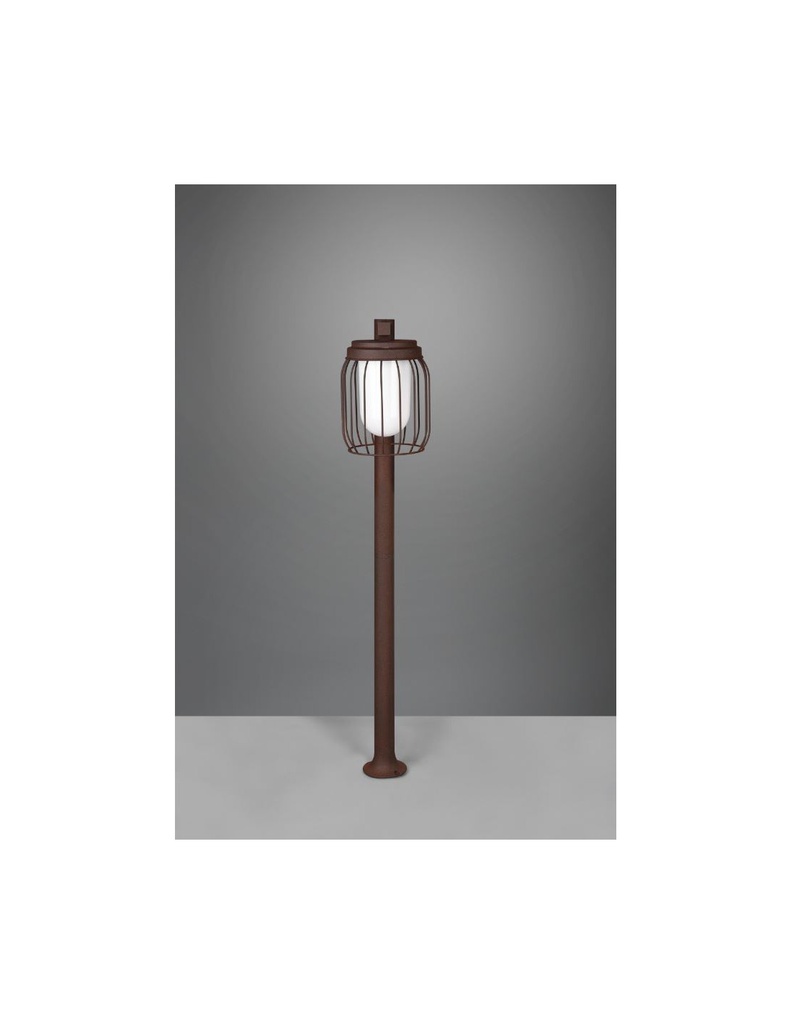 Palo Da Esterno Tuela Diffusore Gabbia Ruggine IP44 Trio Lighting