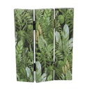 Paravento stampa 3 ante foglie verde cm 120,6x2,5xh180,6x2,5xh180