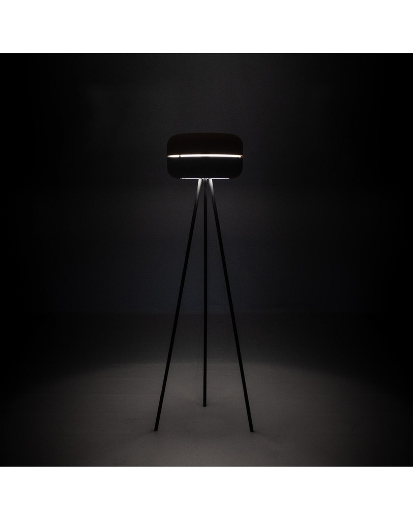 Lampada da terra Idra in metallo rosa e grigio STS