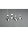 Lampadario Lineare Enzo 4xE27 Nichel Opaco Trio Lighting