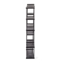Mensola in acciaio stile Urban Antracite sei ripiani MORIZ 105,5x16,5x h105