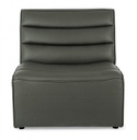 Poltrona in legno moderna effetto pelle verdone stile design
