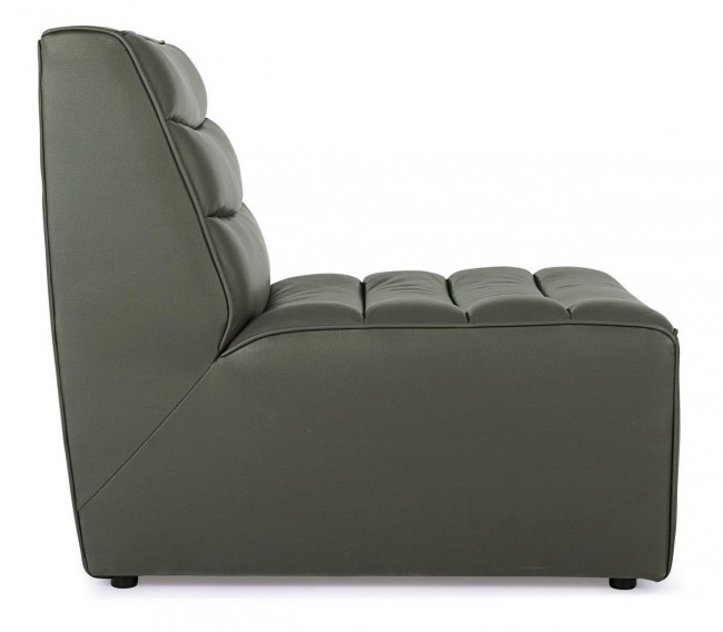 Poltrona in legno moderna effetto pelle verdone stile design