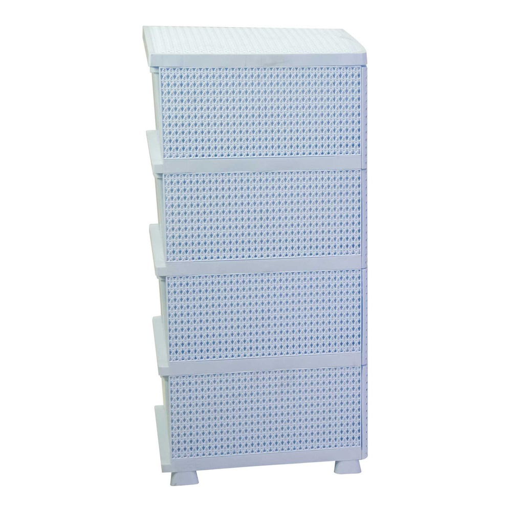 Mobiletto cassettiera 4 cassetti biancocm 43x36