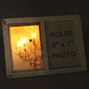 Portafoto legno bianco rettangolare cm27x20x3