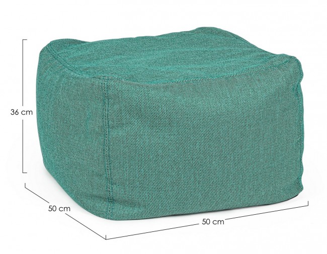 Pouf Sparrow Jade in tessuto sfoderabile