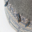 Pouf in cotone stile etnico TILAK Snorkel diametro 50x h35 cm