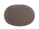 Pouf intrecciato grigio scuro bizzotto cm 80