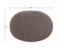 Pouf intrecciato grigio scuro bizzotto cm 80