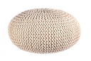 Pouf intrecciato sabbia bizzotto cm 80