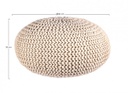 Pouf intrecciato sabbia bizzotto cm 80