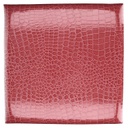 Puff ecopelle rosso quadro pieghevole cm 30x30h30