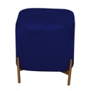 Puff velluto blu cm38x38h45