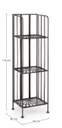 Scaffale 3P Ray Marrone 34X30X114H  