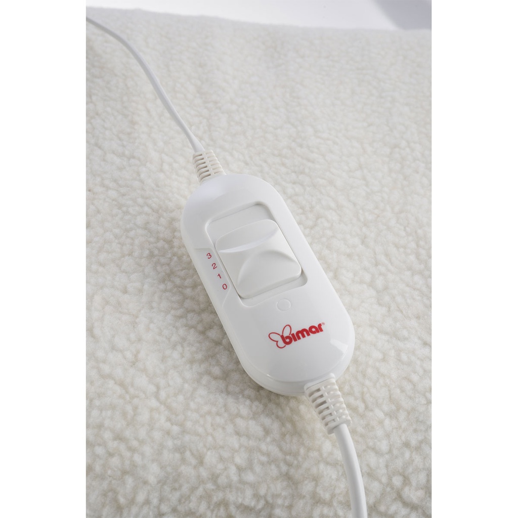 Scaldaletto Elettrico in Lana Sintetica 150x80cm - 3 Livelli di Potenza
