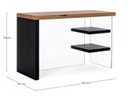 Scrivania 2M Line Wood Nero 120X50  