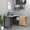 Scrivania con libreria reversibile Rovere OSLO 120x60x h74 cm(OSLORO)