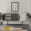 (2c) Madia Tontini 3 ante colore tortora cemento bianco 150 cm(TONTINITORT) EFFEZ