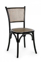 Sedia nero in legno stile vintage