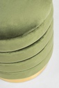 Set2 Pouf Contenitore Darina Olive in velluto 