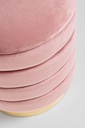 Set2 Pouf Contenitore Darina Rosa Antico in velluto 