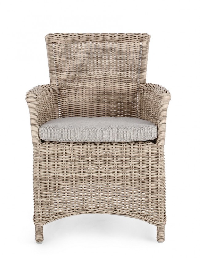 2x Sedia con braccioli con cuscino Jupiter New  Cod.0660338